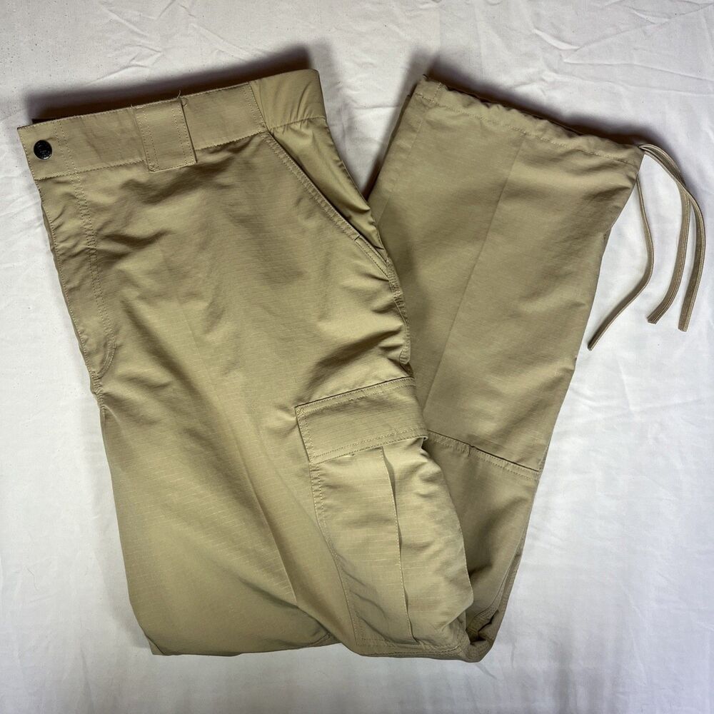 5.11 Tactical TDU Cargo Pants Mens 2XL Tan Straight Leg Ripstop 44x34 Stretch